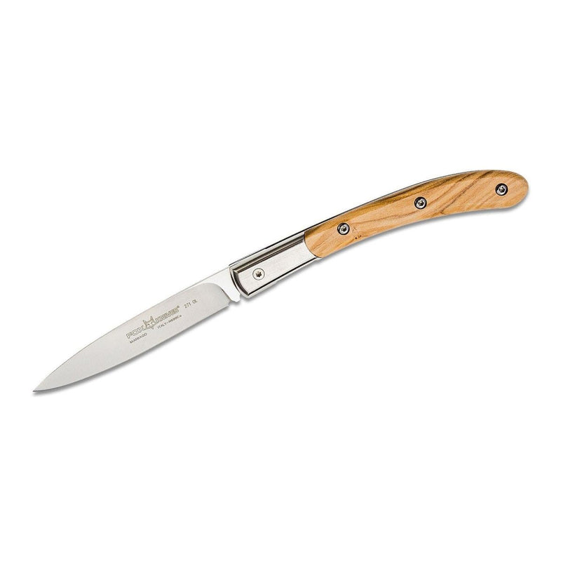 Fox Knives Brand Italy Elite Folding Knife rostfritt stål N690CO Olive Wood