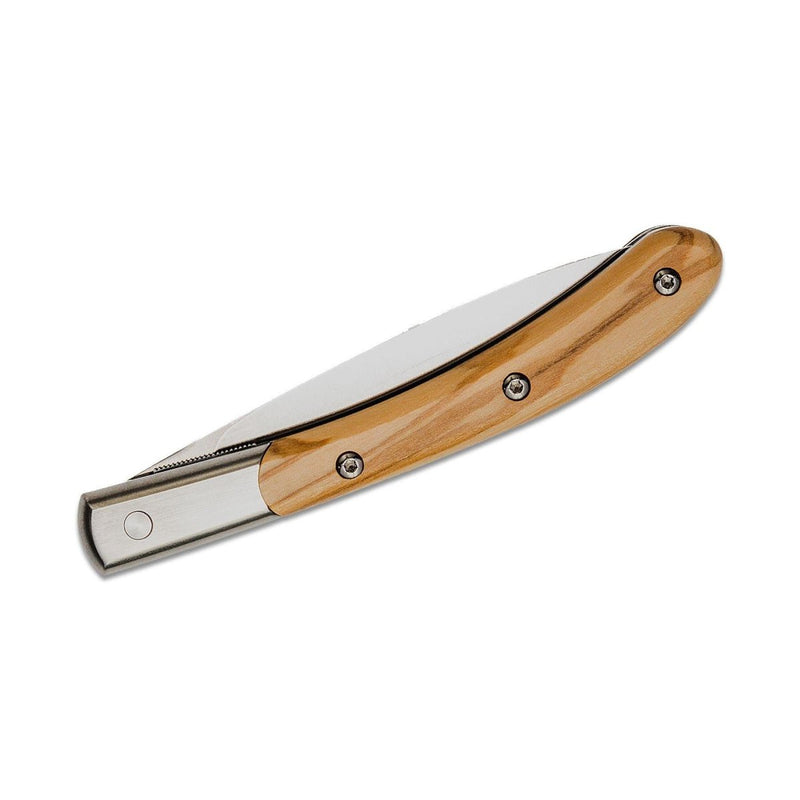 Fox Knives Brand Italy Elite Folding Knife rostfritt stål N690CO Olive Wood