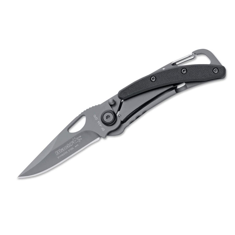 Fox Knives Folding Knife Black Titanium Coated 440 Steel Aluminium Handle