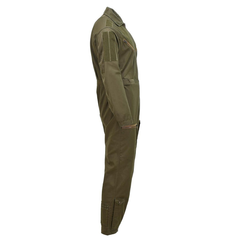 Äkta italienska flygbesättningar Flightall Militär kostym Mekaniker Olive Jumpsuit