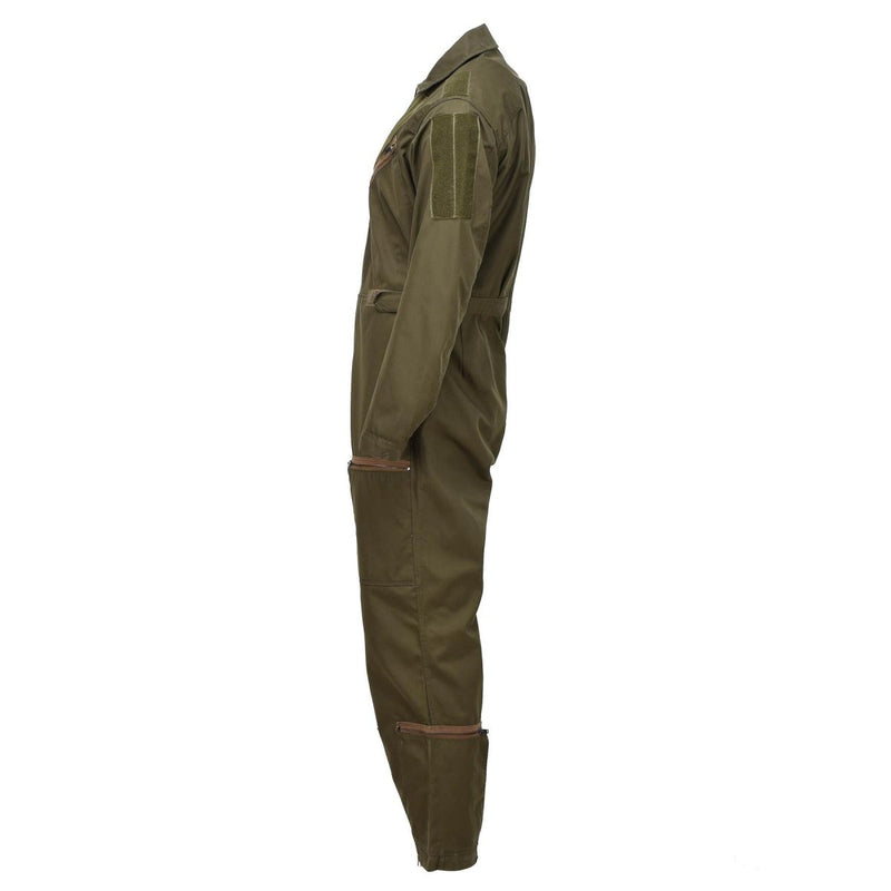 Äkta italienska flygbesättningar Flightall Militär kostym Mekaniker Olive Jumpsuit