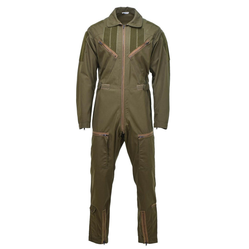 Äkta italienska flygbesättningar Flightall Militär kostym Mekaniker Olive Jumpsuit