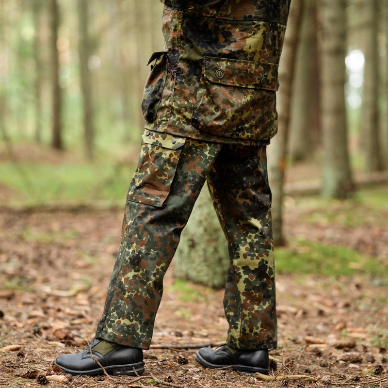 Tysk militär stil fältlastbyxor flecktarn camo stridsarmé acu byxor