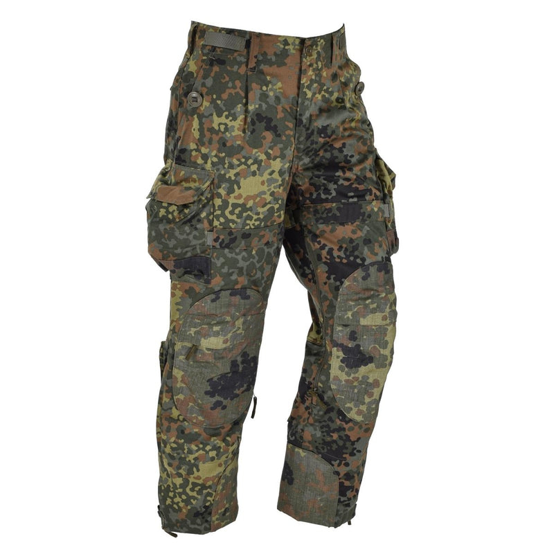 Leo Kohler KBS Flecktarn Camo Tactical Pants förstärkta byxor Trupper Combat