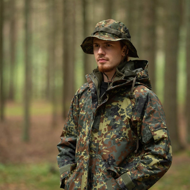 Mil-tec varumärke militär stil ripstop boonie hatt lätt flecktarn armé mössa