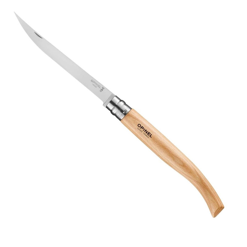 Opinel Beech Effilé 15 Filleting Fish Knife rostfritt stål fällbart blad