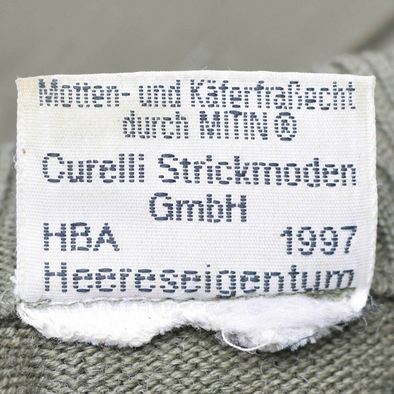 Original Österrikisk armé Pullover Jumper Commando Olive Od ulltröja