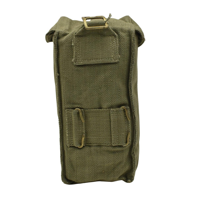 Original Belgien Army Drabla Canvas Material Medium Magazine Pouch Bag Olive