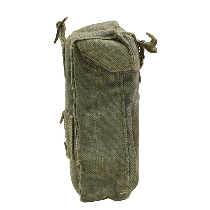 Original Belgien militär hållbar dukmaterial Small Magazine Pouch Bag Olive