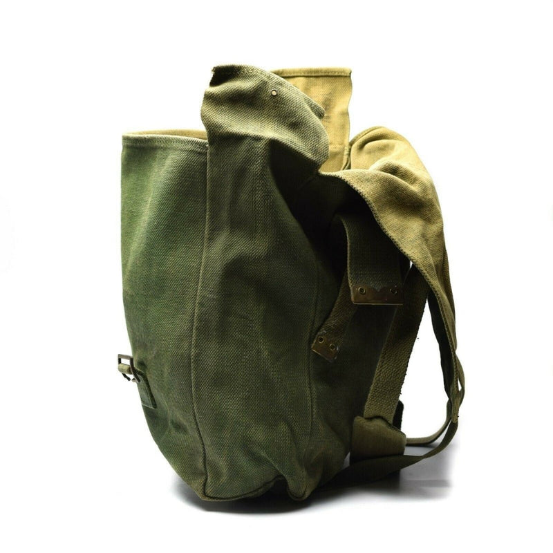 Original British Military M37 Haversack Canvas Bag Stor sidospåse Olive