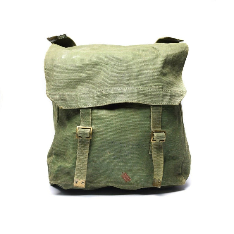 Original British Military M37 Haversack Canvas Bag Stor sidospåse Olive