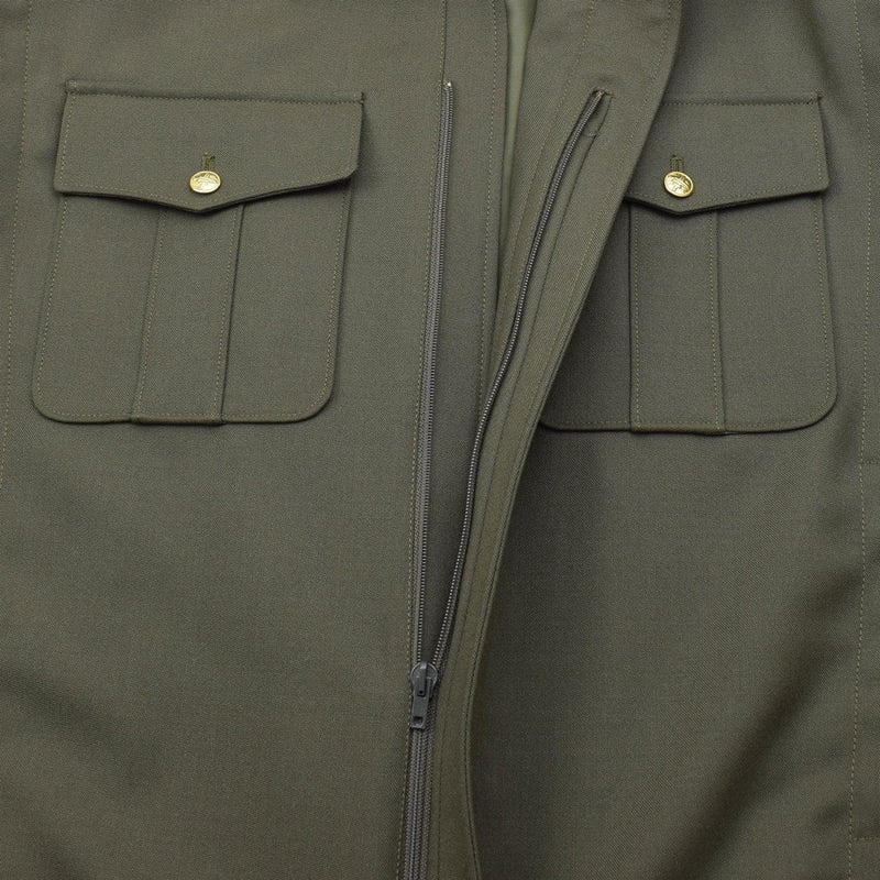 Original tjeckiska arméblousonfält trupper avslappnad militär olivblusjacka ny