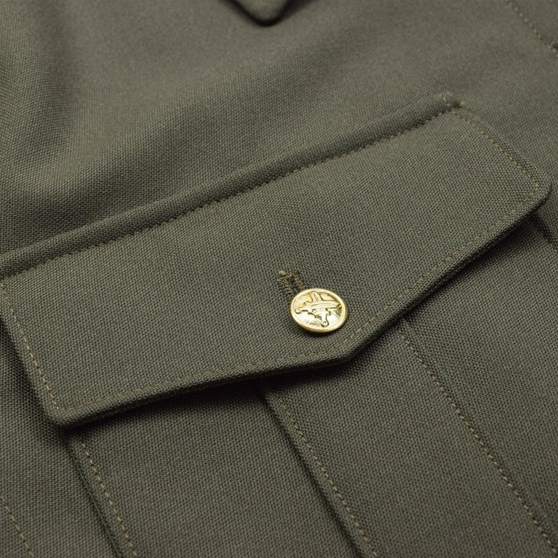 Original tjeckiska arméblousonfält trupper avslappnad militär olivblusjacka ny