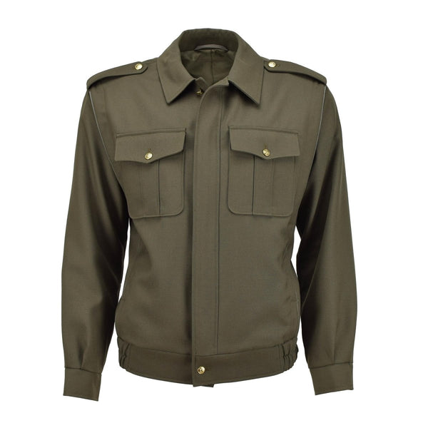 Original tjeckiska arméblousonfält trupper avslappnad militär olivblusjacka ny