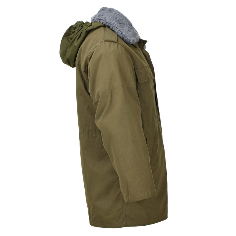 Original tjeckisk militärjacka Parka M85 W Liner Hooded Long Hem Army Olive