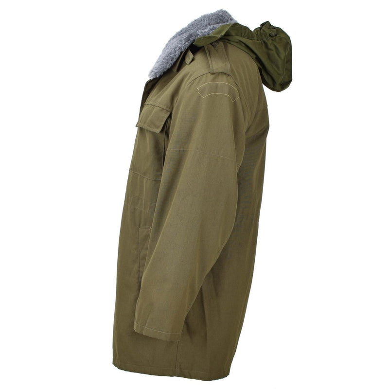 Original tjeckisk militärjacka Parka M85 W Liner Hooded Long Hem Army Olive