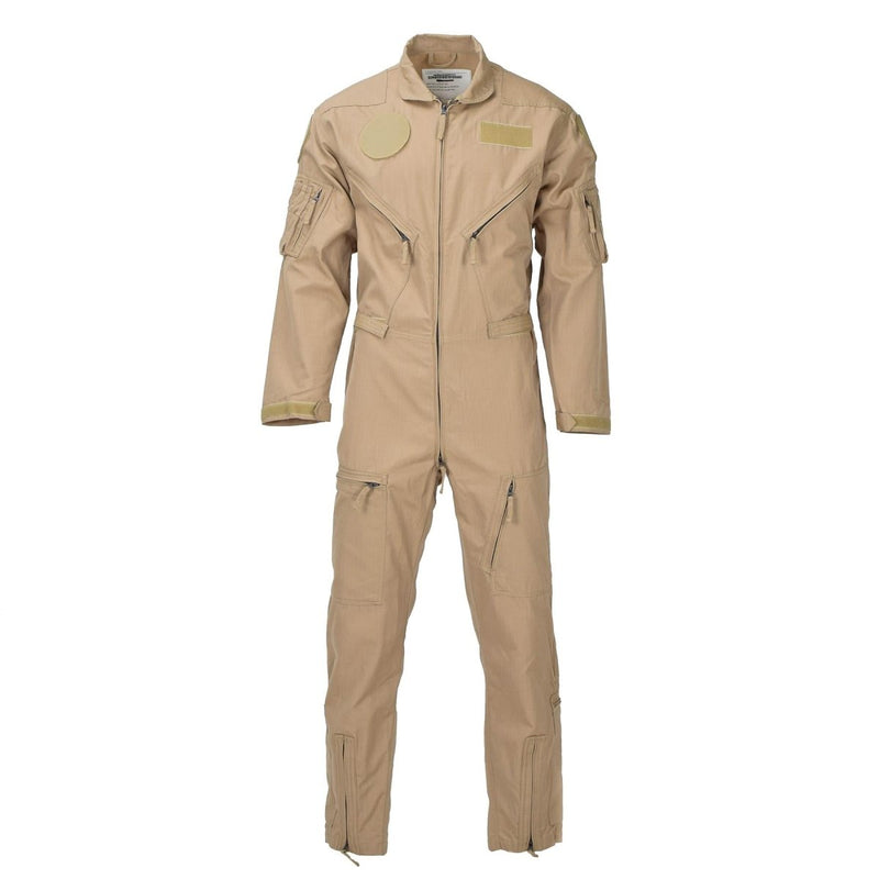 Original Dutch Army Pilot Coverall Khaki Air Force Jumpsuit Military Aramid New