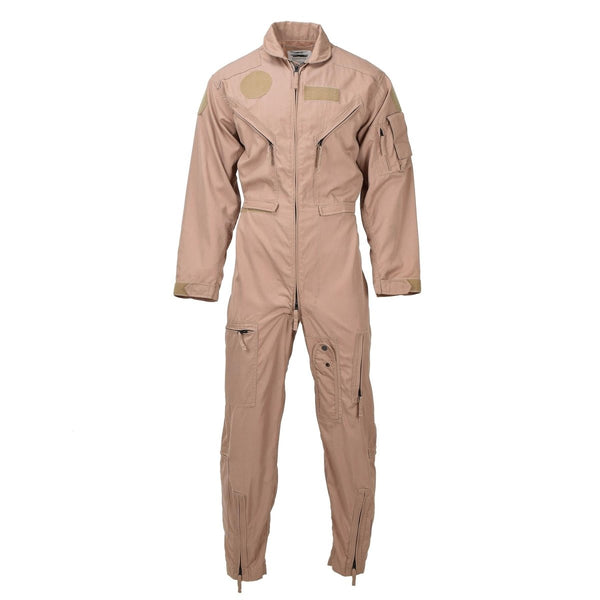 Original Dutch Military Coverall Khaki Flight Pilot Jumpsuit Meta-Aramid New