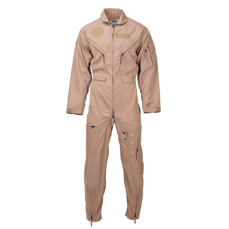 Original Dutch Military Flight Coverall Aramid Heat Resistant Jumpsuit Khaki