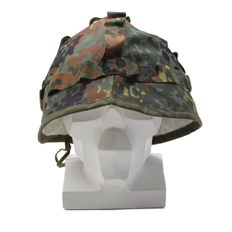 Original tysk militärhjälmtäckning Flecktarn Camouflage Army Disguise New