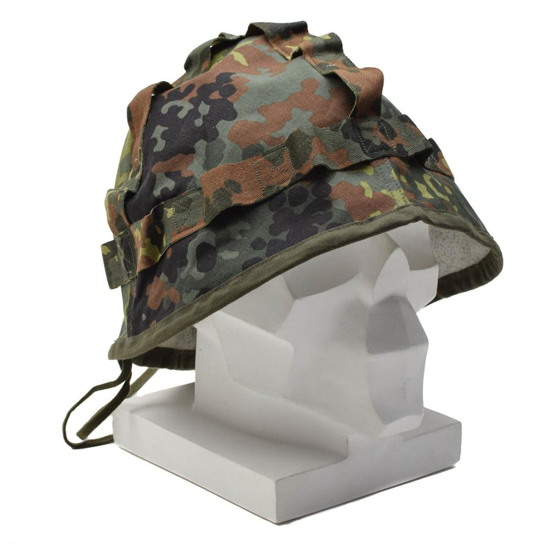 Original tysk militärhjälmtäckning Flecktarn Camouflage Army Disguise New