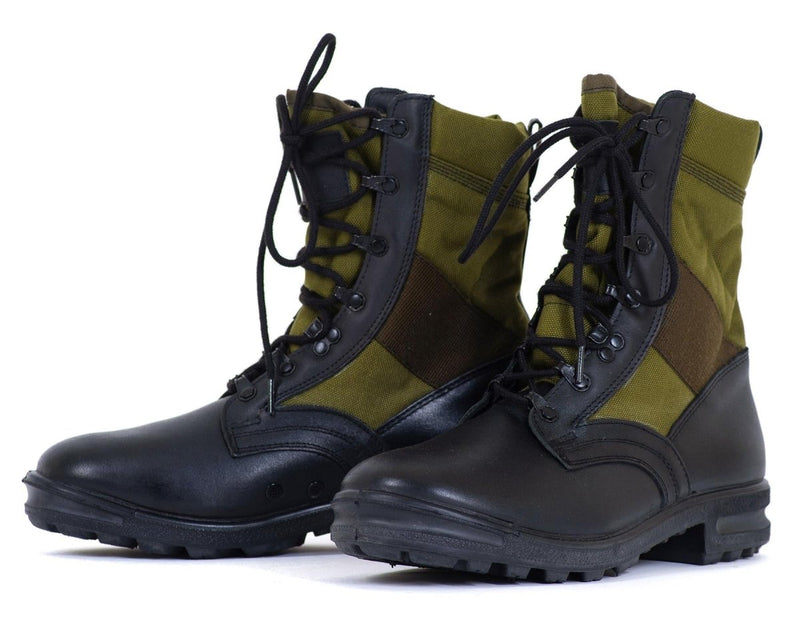 Original Germany Army Tropical Boots Baltes Black/OD Green Military Surplus New