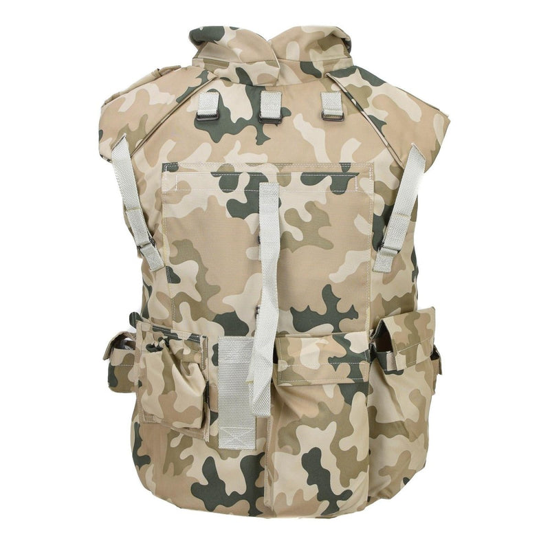 Original polsk militär taktisk Vest Plate Carrier Lightweight Desert Camo