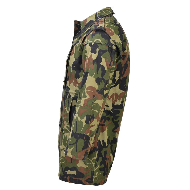 Original Romanian military parka M93 camo leaf hooded