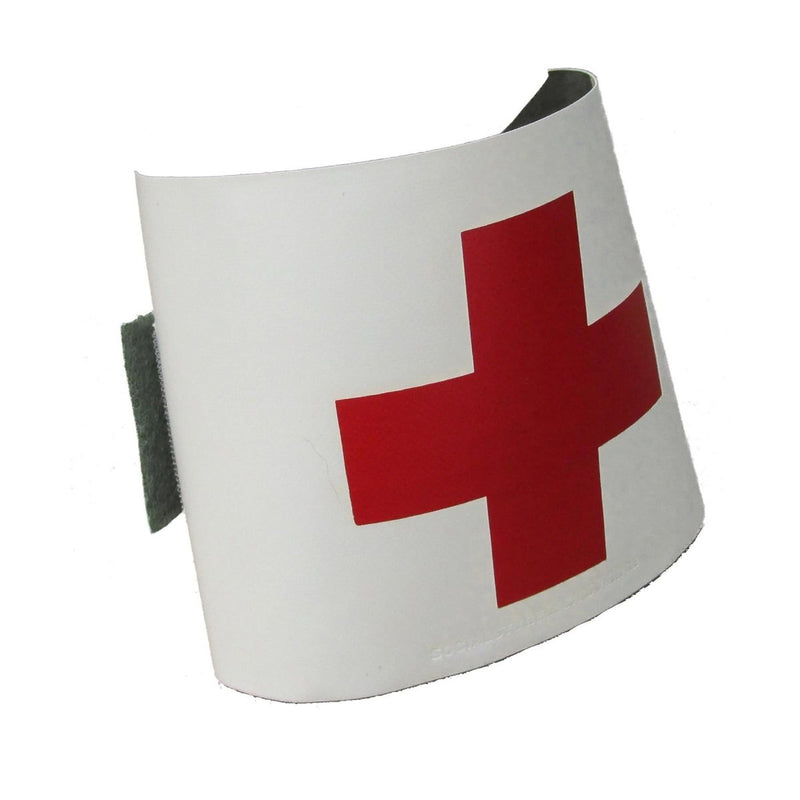 Original Swedish Military Medic Armband Röda korset justerbar kardborrband