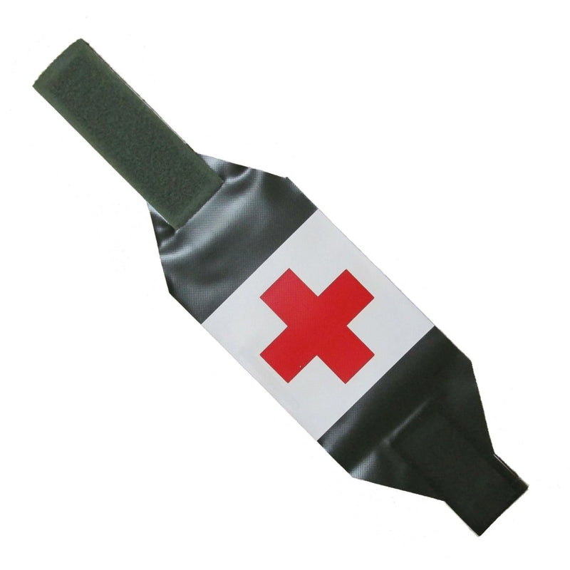 Original Swedish Military Medic Armband Röda korset justerbar kardborrband