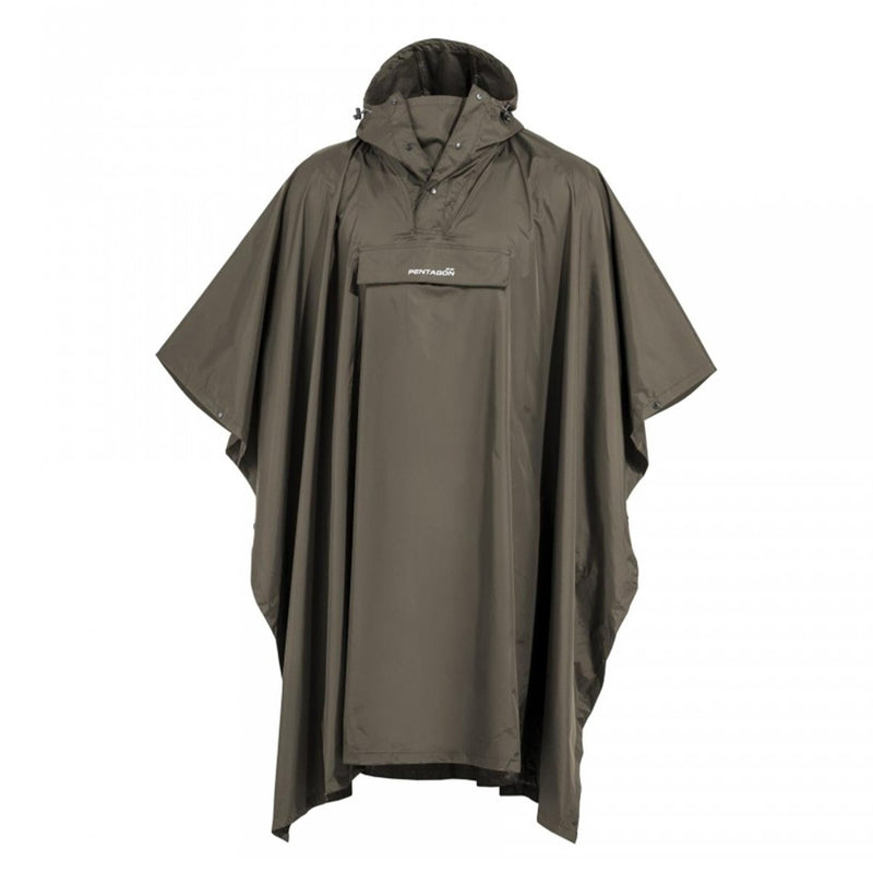 Pentagon Cloudburst Packable Poncho vattentäta andningsbara reflekterande detaljer