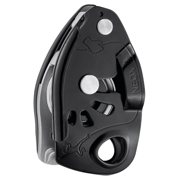 Petzl Neox Belay Device Assisted Braking Control Top Rope Climbing Black