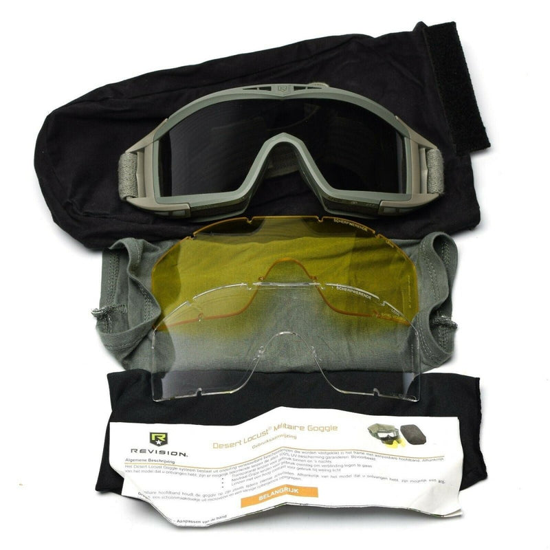 Revision Desert Locust Goggles Ballistic Military Issue Apel Eyewear lövverk