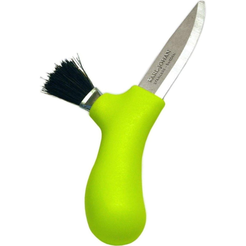 Swedish Knife Mora Mushroom Picking rostfritt stål Real HorseHair Brush Lime (10935)