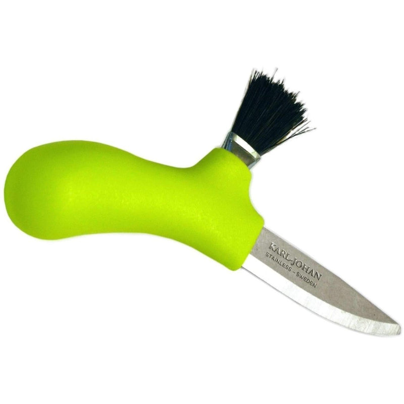 Swedish Knife Mora Mushroom Picking rostfritt stål Real HorseHair Brush Lime (10935)