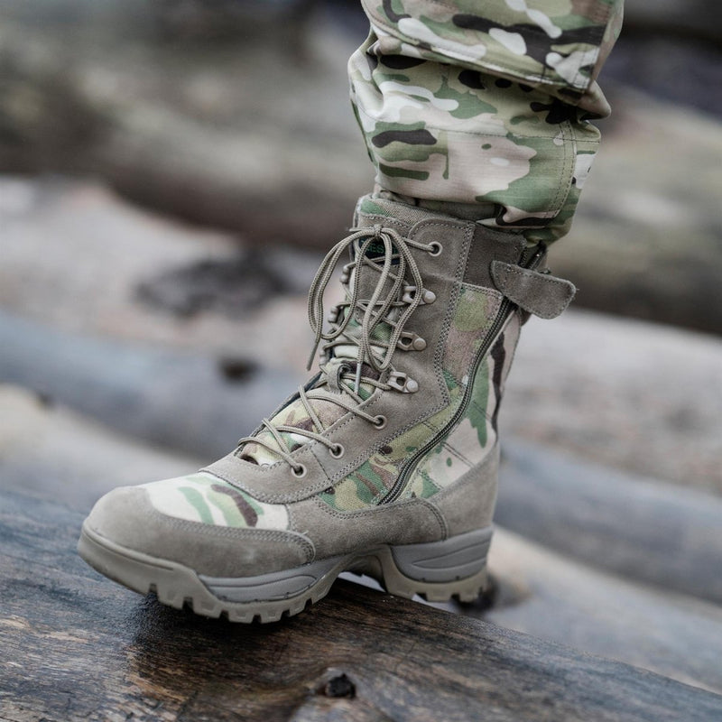 Teesar Tactical Multicam Boots Side Zip Hunting vandringsvandringsskor