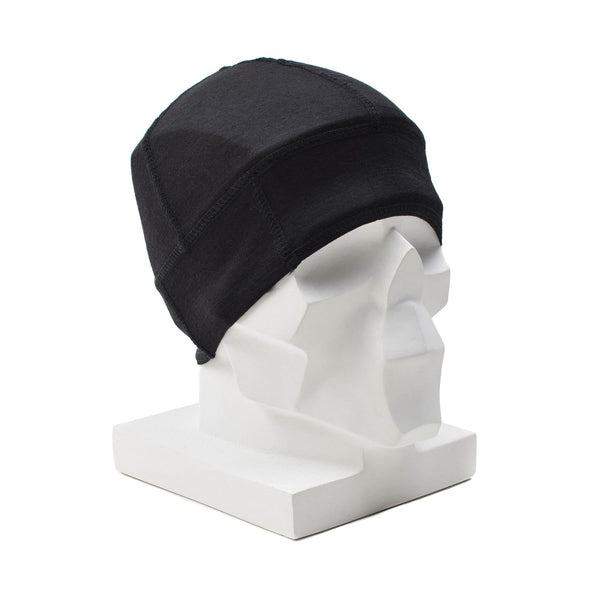 merino wool beanie black