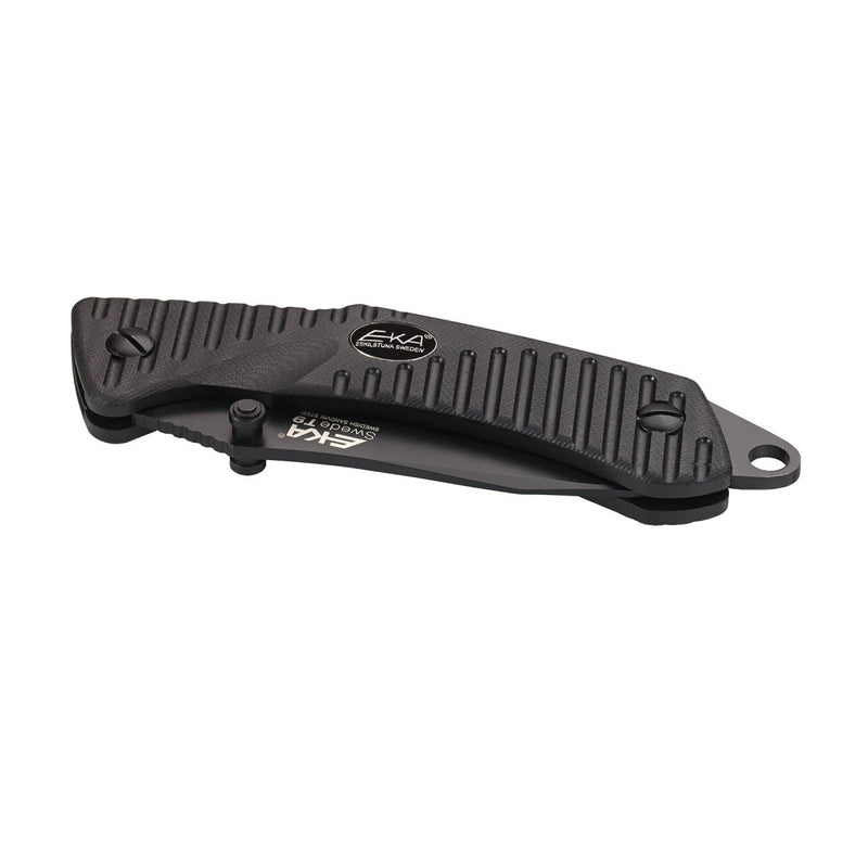 black coated folding knife