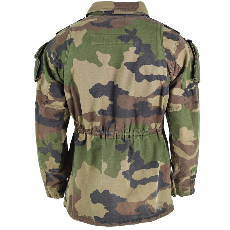 Smock jacket French military ripstop CCE camouflage combat parka Sateen Felin T4 tactical field combat survival jacket