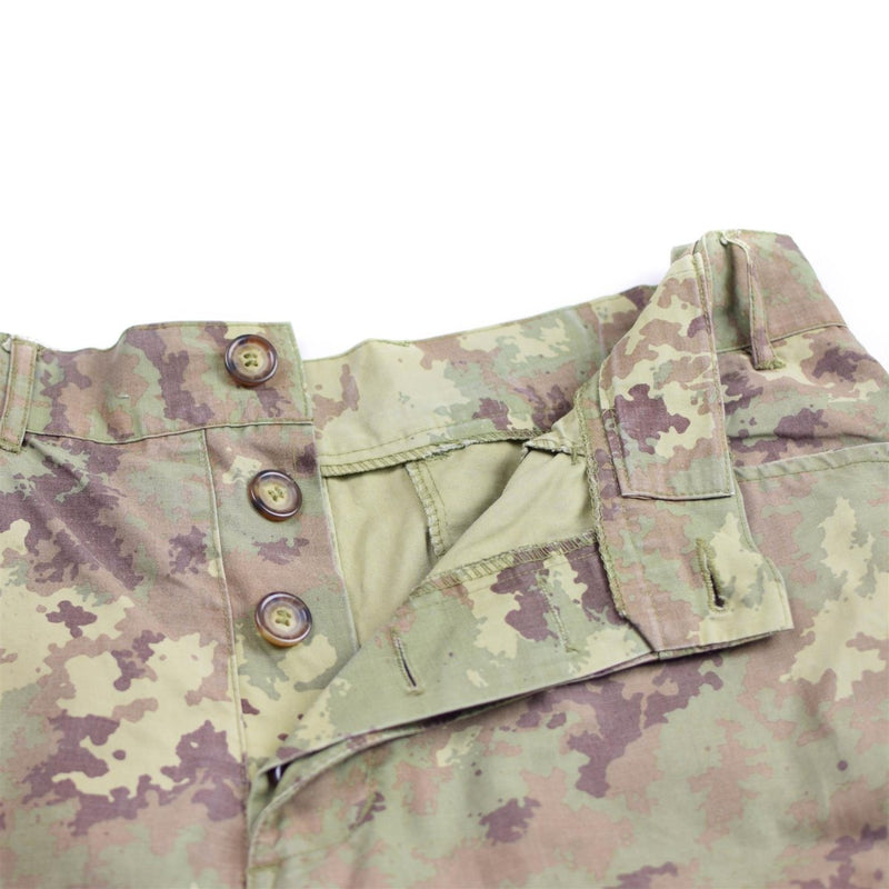 Italian field army desert vegetato camo pants combat field trousers all seasons buttons closure