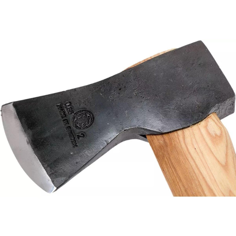 HULTAFORS Qvarfot Felling bushcraft survival Axe long hickory hatchet shaft sharpened carbon steel 58HRC ax head