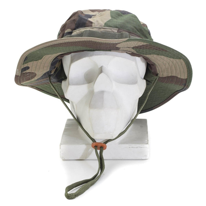 Mil-Tec Brand Military style lightweight boonie hat ripstop army cap CCE camo adjustable chin drawstring breathable foldable