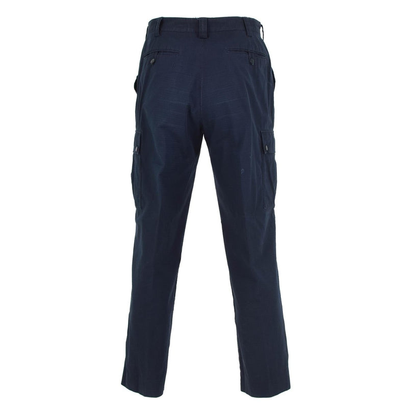 British police pants blue ripstop durable uniform trousers surplus