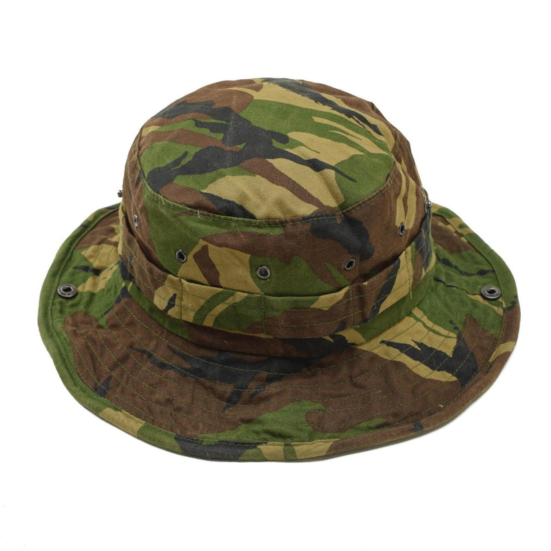 Original Dutch military panama hat neck flap tactical DMP boonie cap surplus