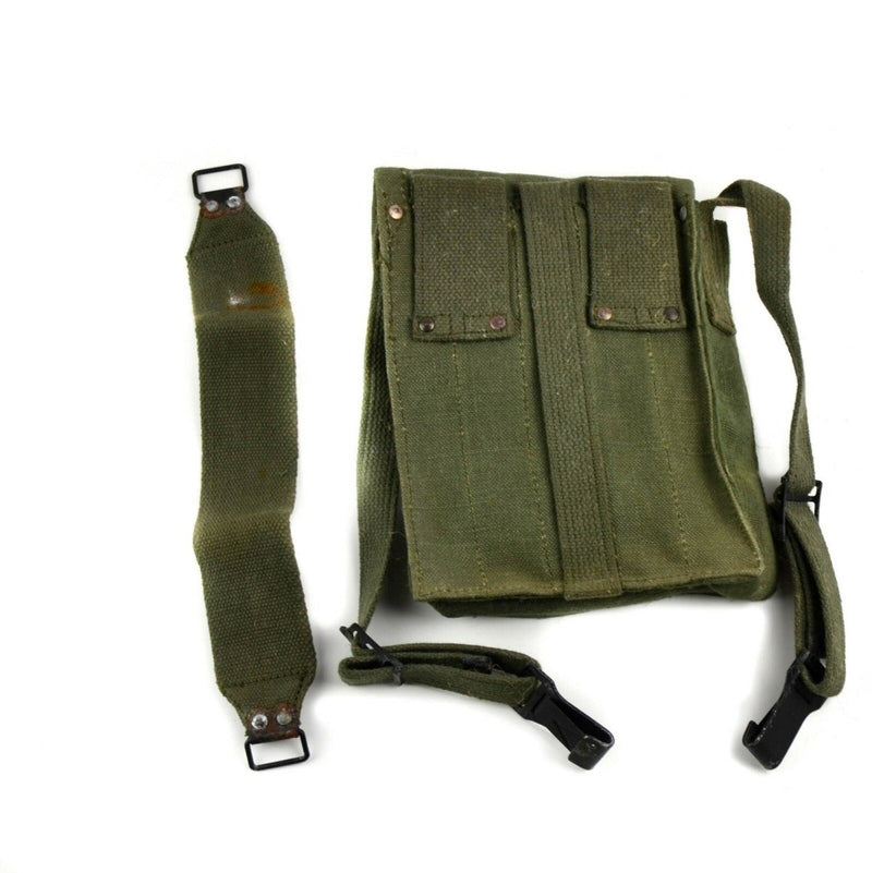 Original French army magazine pouch MAT ammo bag case 5 cells mag dual belt loops and a removable