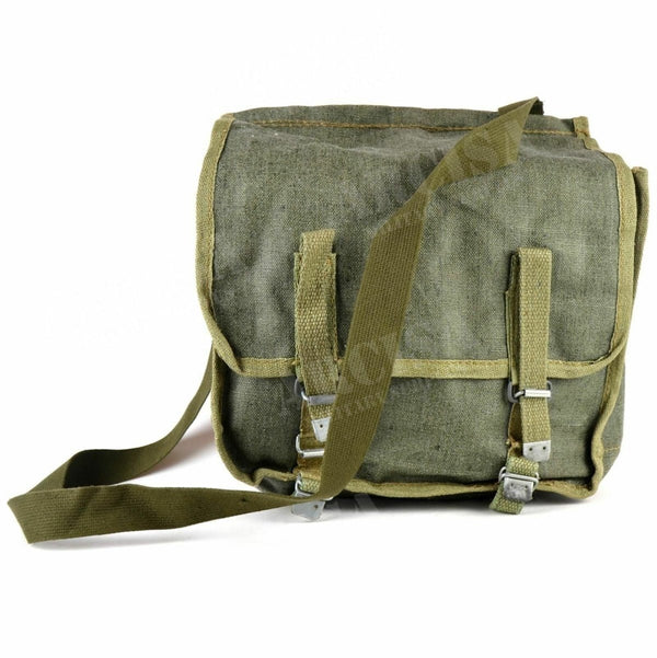 Original vintage Polish army haversack canvas shoulder bag bread with strap bushcraft