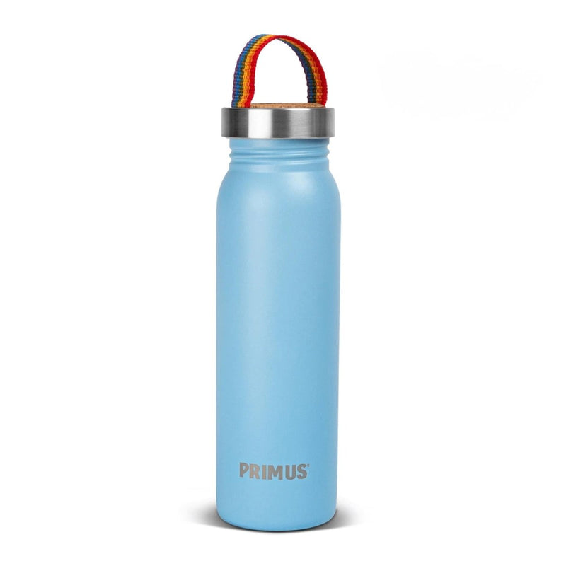 Primus Klunken water bottle 700ml outdoor hiking lightweight stainless flask rainbow blue