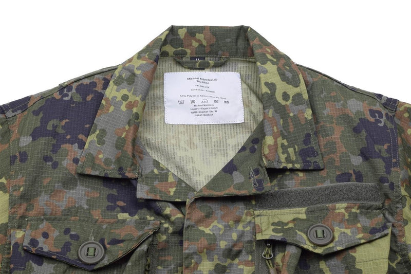 TACGEAR Brand German Military style field jacket commando troops flecktarn camouflage