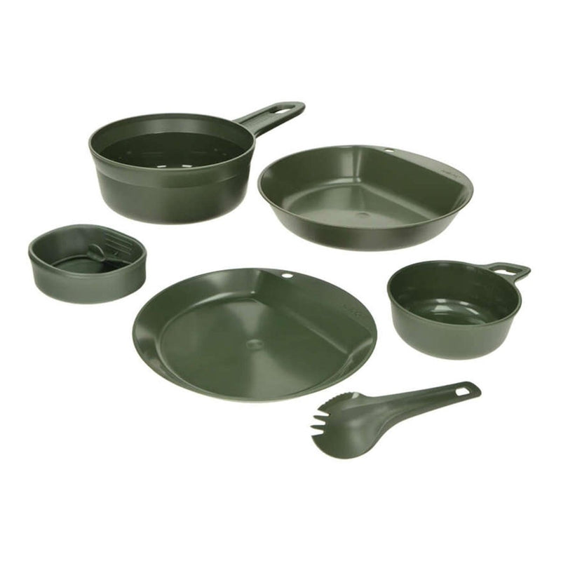 camping utensils kit olive